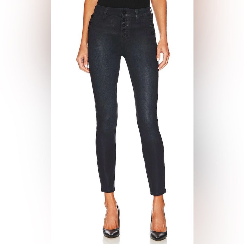 PAIGE Emmie Ankle Jeans : Stunner Luxe Coating : Size 27